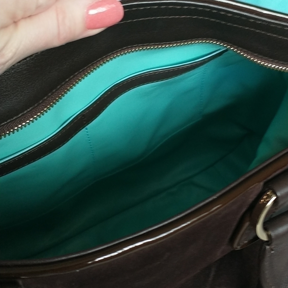 TIFFANY & Co Italian Leather & Suede Handbag - Picture 9 of 12